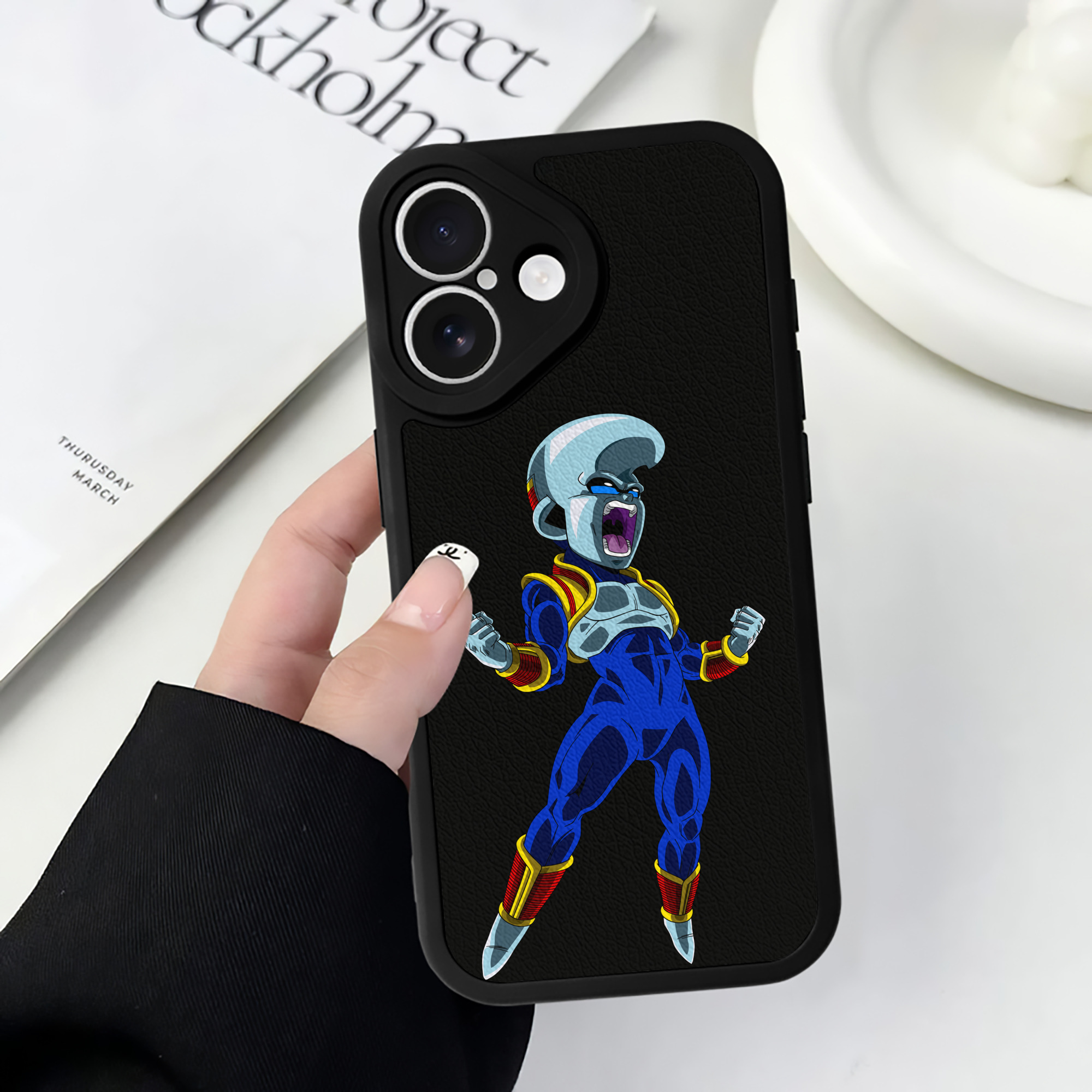 （画像用） ドラゴンボール DRAGON BALL 【iPhone 16シリーズ対応】シリコンスマホケース（レザー調） 材質：シリコン